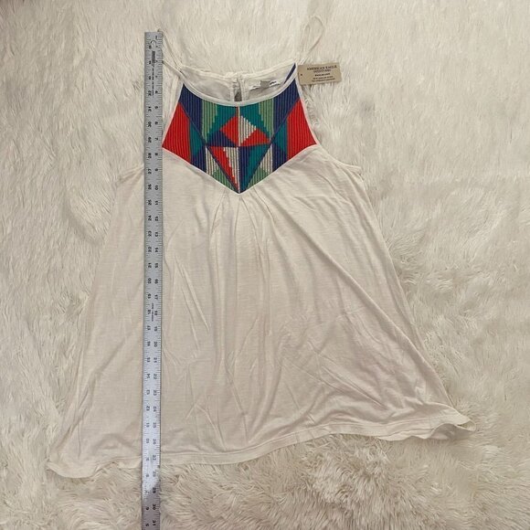 NWT American Eagle Outfitters Sleeveless Top with Geometric Print | White | Size - Picture 5 of 5